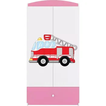 Ložnicová sestava Skříň Babydreams růžová - Hasičské auto