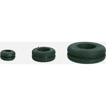 kabelová chránička Kabelová průchodka Kabelová průchodka až 12mm PVC Černá 3mm SES Sterling 18mm