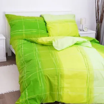 Povlečení Bavlněné povlečení Cákance zelené 200x220 II.jakost Velikost polštáře: 70x90