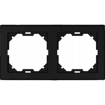 vypínač Rámček 2-násobný černy Imperia