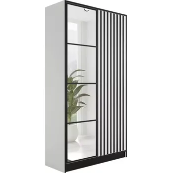 Šatní skříň Skříň Eden 2D 107 bílá vzor 3