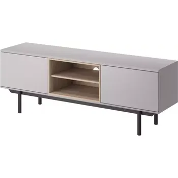 Obývací stěna Tv Skříňka Inox Irtv150 Šedá/Jackson Hickory