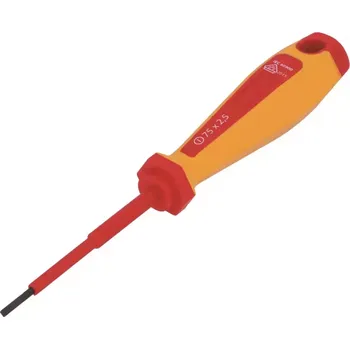 Šroubovák Šroubovák elektrotechnický 75x2,5 mm, VDE, 2K - rukojeť