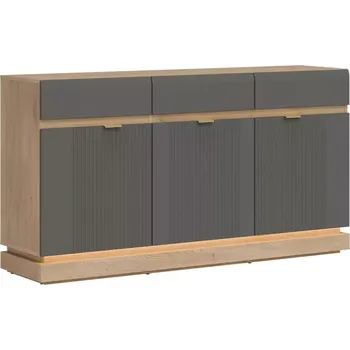 Kancelářská sestava Komoda Milton ML03 dub crem torro šedá