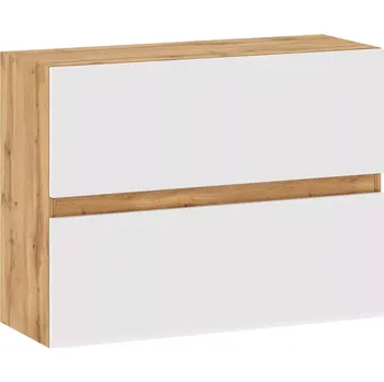 Kuchyňská skříňka Magnolia 80 cm, bílá/dub wotan, G80 2D U