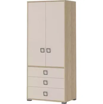 Dětský pokoj Rohová Skříň 2D3S Kiki G23-BK/KI-01 beech/sand