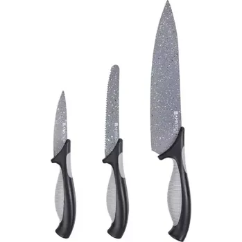 Kuchyňský nůž Sada Nožů 3-Dílná Ambition Antracyt 80368