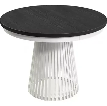 Jídelní set Rozkládací stůl Garda bílý/Černé dřevo