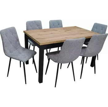 Jídelní set Jídelní set 1+6 Jolita wotan/černá