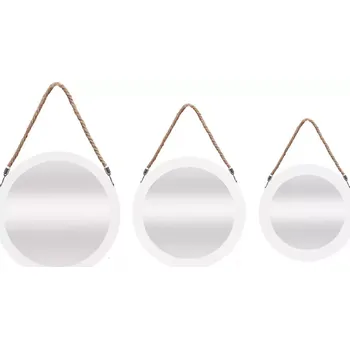 Koupelnový nábytek Sada kulatých zrcadel 3 dílná bxppset3-yw