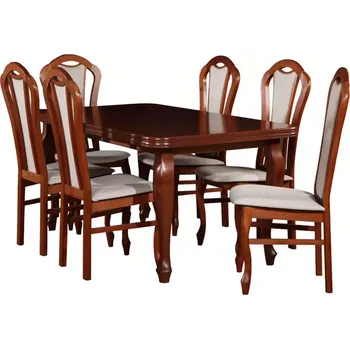 Jídelní set Jídelní Set Demeter 1+6 světlý ořech