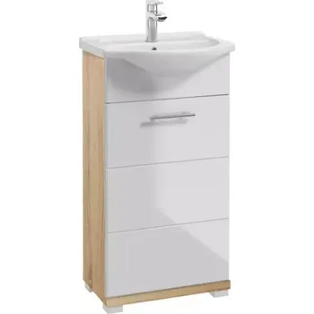 Koupelnový nábytek Skříňka Bari 45 bílý/dub sonoma