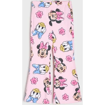 Oblečení a móda Sinsay - Vzorované kalhoty flare Minnie and Daisy - pastelová růžová - 363HS-03X - 363HS-03X-134