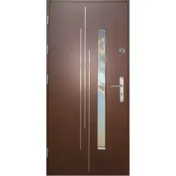 Vchodové dveře Vchodové dveře WZ 62 90L tmavý ořech dovnitř otevření