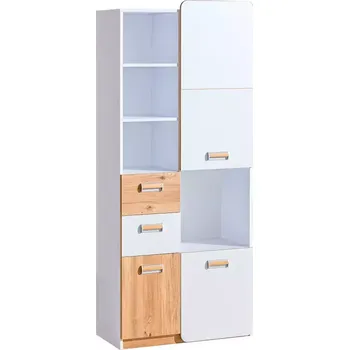 Kancelářská sestava Regál Lorento 80cm Dub Nash/Bílá