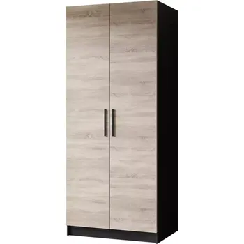 Ložnicová sestava Skříň Gold 2D černá/dub sonoma