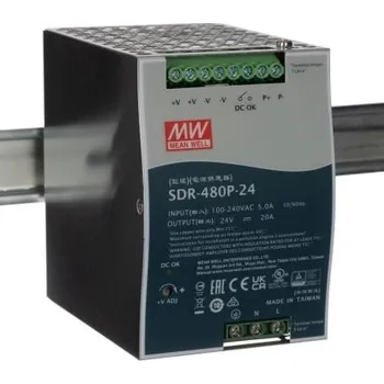 spínaný zdroj MEAN WELL Spínaný Napájecí zdroj na lištu DIN, počet výstupů: 1, výstup: 24V dc, 20A, vstupní: 88 → 264V ac,480W