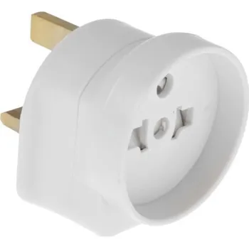 Cestovní adaptér Cestovní adaptér, Cestovní adaptér, Evropská zástrčka k typu G-Britské 3kolíkové, 13A, Euro zástrčka – typ F, Typ G –