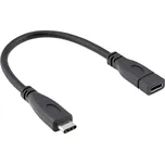 Roline USB kabel USB 3.2 Gen2 USB-C ® zástrčka 0.15 m černá stíněný 11.02.9015