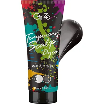 GINZO vlasový korektor na plešatost 40ml, barvicí korektor na vlasy pro muže a ženy, voděodolný, dlouhotrvající efekt 5-10 dní černá