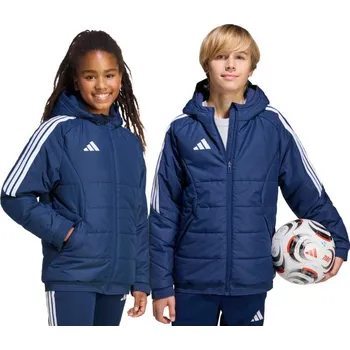 Dívčí oblečení Dětská zimní bunda adidas Tiro 26 tmavě modrá KA8026 140 cm
