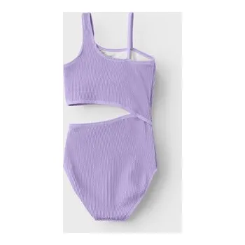 Dámské plavky NAME IT Jednodílné plavky Zriba 13226734 Fialová 110_116