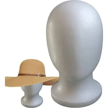 Kadeřnické nůžky Stojan na paruky, čepice, klobouky 27 x 15,2 cm Polystyrenová hlava, obvod hlavy 56 cm