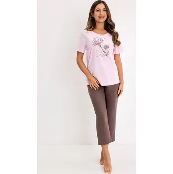 DÁMSKÉ PYŽAMO 734 BIG W/26 Růžová 3xl