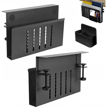 Úložný box Úložný prostor na stůl, Zásuvka pod stůl, Ocelový závěsný organizér