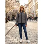 Dámská softshellová bunda ALTISPORT NoPrint NP/ALW125 TMAVĚ ŠEDÝ MELÍR XL