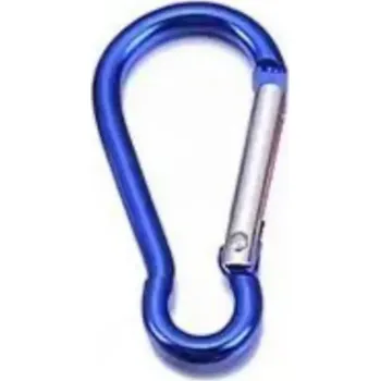 Jištění Karabina ELOX 45mm modrá na klíče i jiné předměty