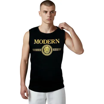 Pánské tílko Playback Pánské tílko MODERN Barva: Černá, Velikost: M