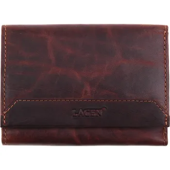 Peněženka Dámská kožená peněženka Lagen Mantha hnědá