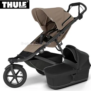 Kočárek Thule Urban Glide 3 s magnetickou sponou + hluboká korba 2026 Barva: Taupe-Black