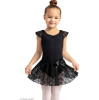 Dívčí sukně Capezio,Krajková sukýnka 11725C, černá 128-134