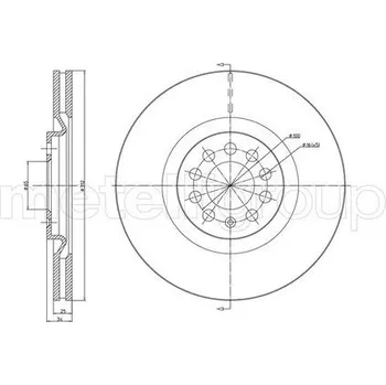 Brzdový kotouč Brzdový kotouč CIFAM (800-706C)