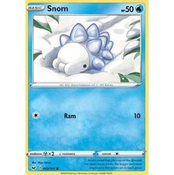 Sběratelská karetní hra Pokémon SSH 063/202 Snom - Sword & Shield Stav: Near Mint, Verze: REVERSE HOLO