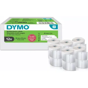 Kotouček do pokladny a tiskárny štítků Štítky Dymo LW Standard - nepermanentní, 19x51 (12x500ks) PROMO