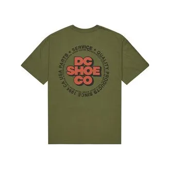 Pánské tričko DC Shoes T-Shirt Work Circle EDYZT04369 Zelená Regular Fit S