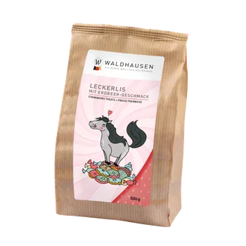 Pro koně Jahodové pochoutky Waldhausen Srdíčka, 500g, 500 g