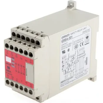 Relé Bezpečnostní relé 3 bezpečnostní kontakty 1 pomocné kontakty 1, 2 kanály 24 V AC/DC G9SA