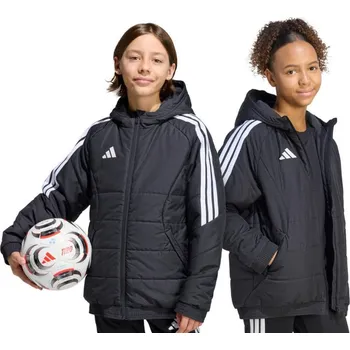Dívčí oblečení Dětská zimní bunda adidas Tiro 26 černá KA5319 116 cm