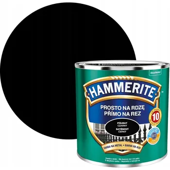 barva na kov Email na kov Hammerite 0,25 l černá