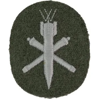 Armáda NVA/DDR Nášivka NVA ovál RAKETEN UND ARTILLERIETRUPPEN