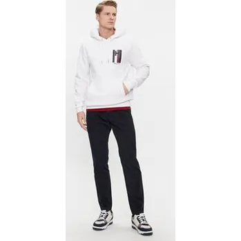 Pánské kalhoty Tommy Hilfiger Chino kalhoty Chelsea MW0MW33918 Tmavomodrá Slim Fit 31_32