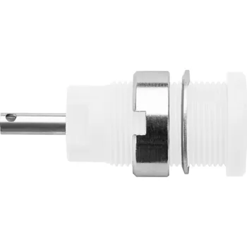 Krokosvorka Schützinger DI SEB 6525 Ni / WS bezpečnostní vestavná zásuvka 4 mm bílá 1 ks