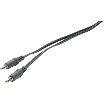 Audio kabel SpeaKa Professional SP-1301344 jack audio kabel [1x jack zástrčka 3,5 mm - 1x jack zástrčka 3,5 mm] 2.00 m černá