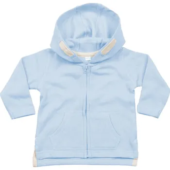 Babybugz Mikina BZ32 s kapucí, dětská COT710032t2693-dusty blue Modrá dusty 18-24