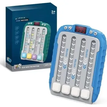 Sportovní batoh Světelná elektronická hudební rytmická logická hra 15 x 11 x 3 cm 6 úrovní obtížnosti 3 rychlosti 4 hlasitosti ABS, baterie AAA*3 modrá