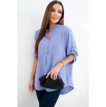 Dámská halenka Halenka s delším zadním dílem světle fialová UNI